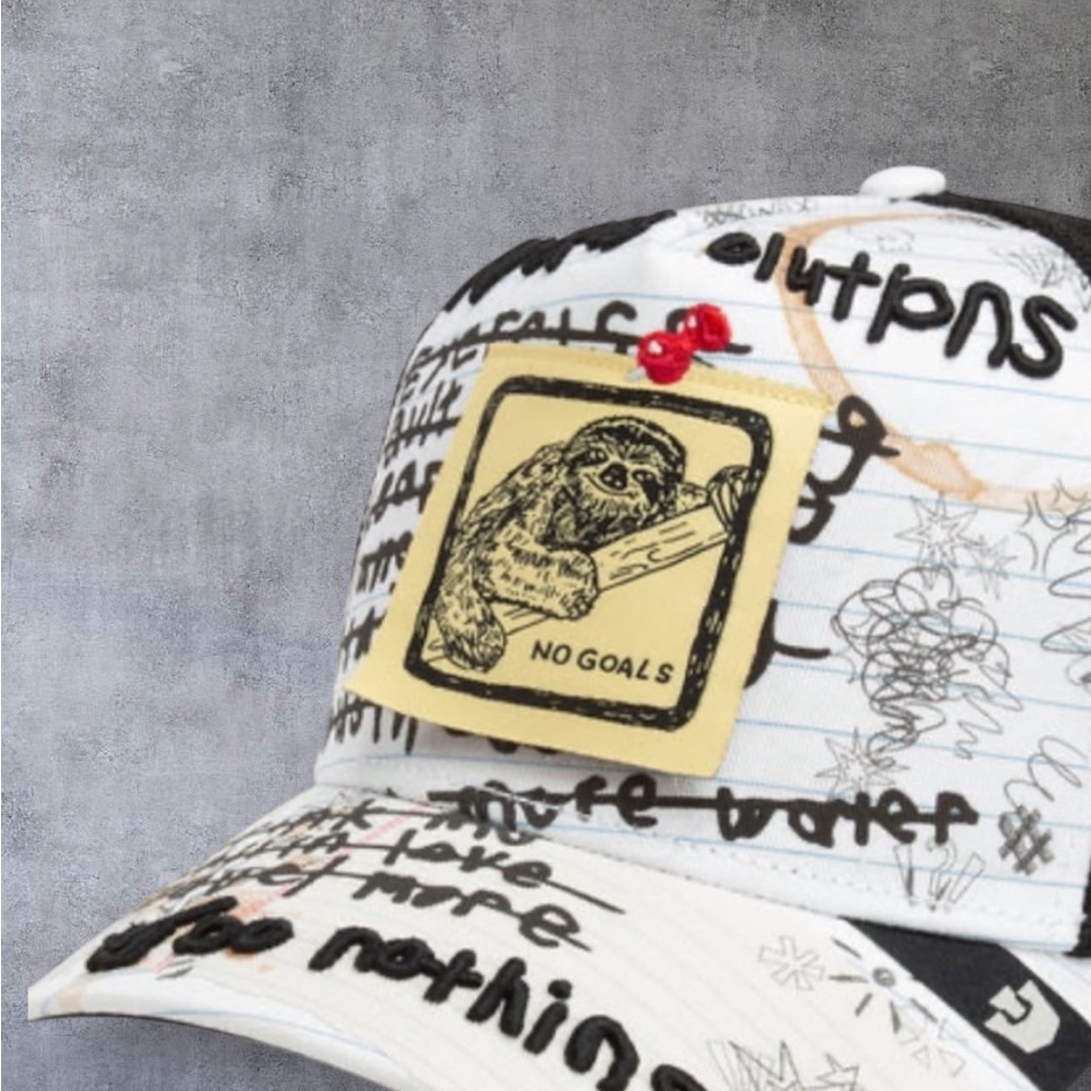 GOORIN BROS NEW YEAR, SAME ME NO RESOLUTIONS SLOTH CAP HAT -Friday Drop- NIB - Picture 5 of 14